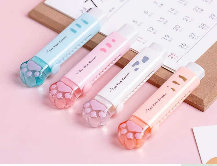 Squishy Paw Cat Paw Push-Pull Eraser