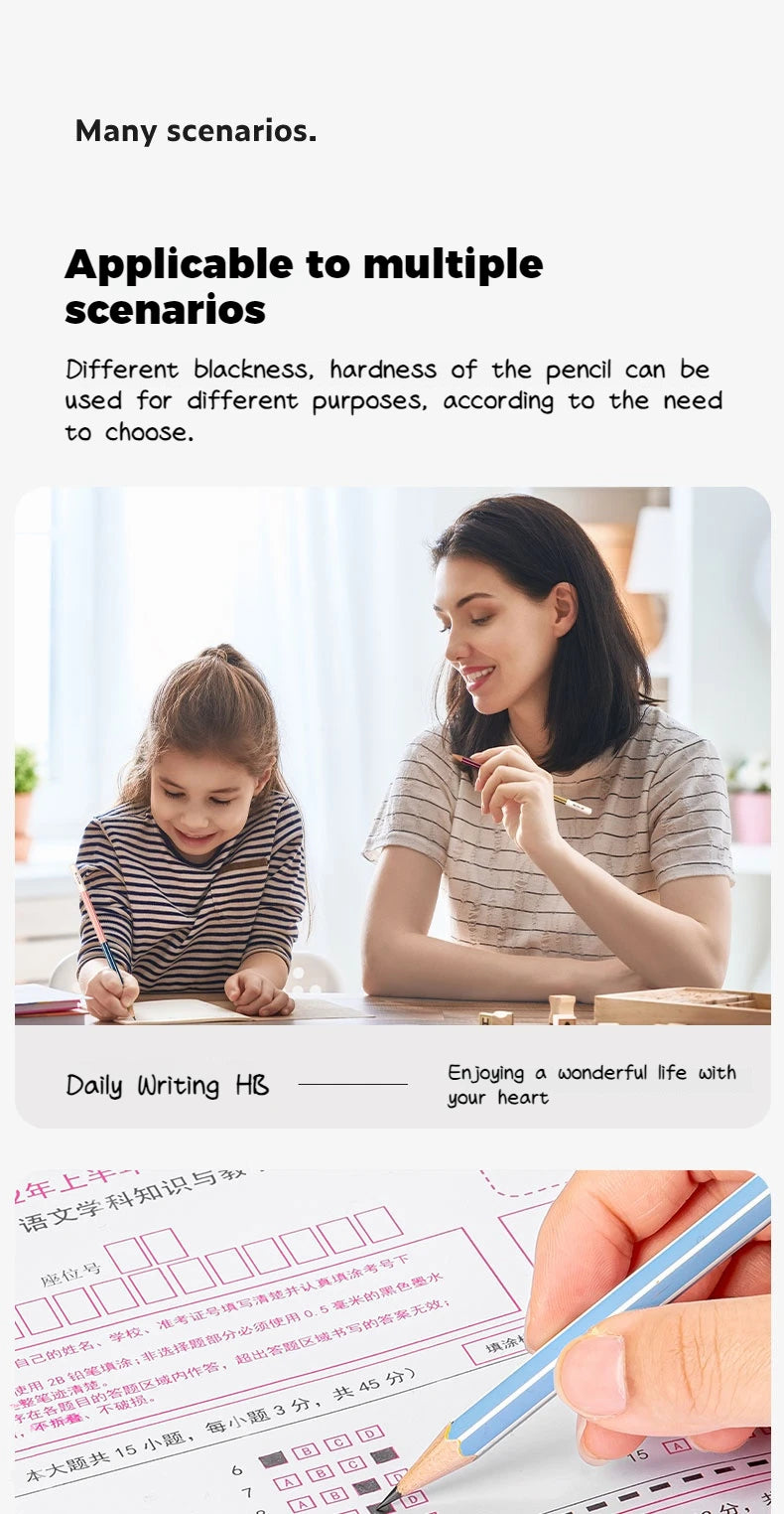 Duo Tone Dream Hexagonal Writing Pencils
