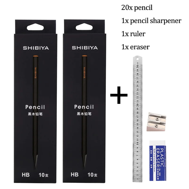 Black Velvet Pencil Set