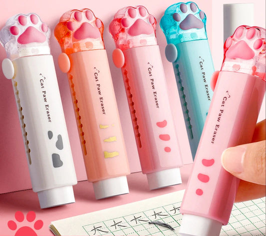 Squishy Paw Cat Paw Push-Pull Eraser