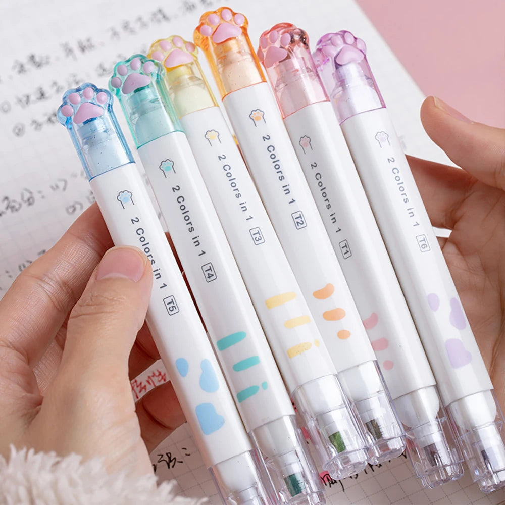 Kitty Paw Pop Duo Highlighter Pens