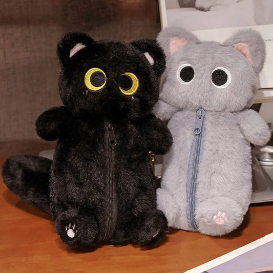 Huggy Snuggle Cat Plush Stationary Pouch