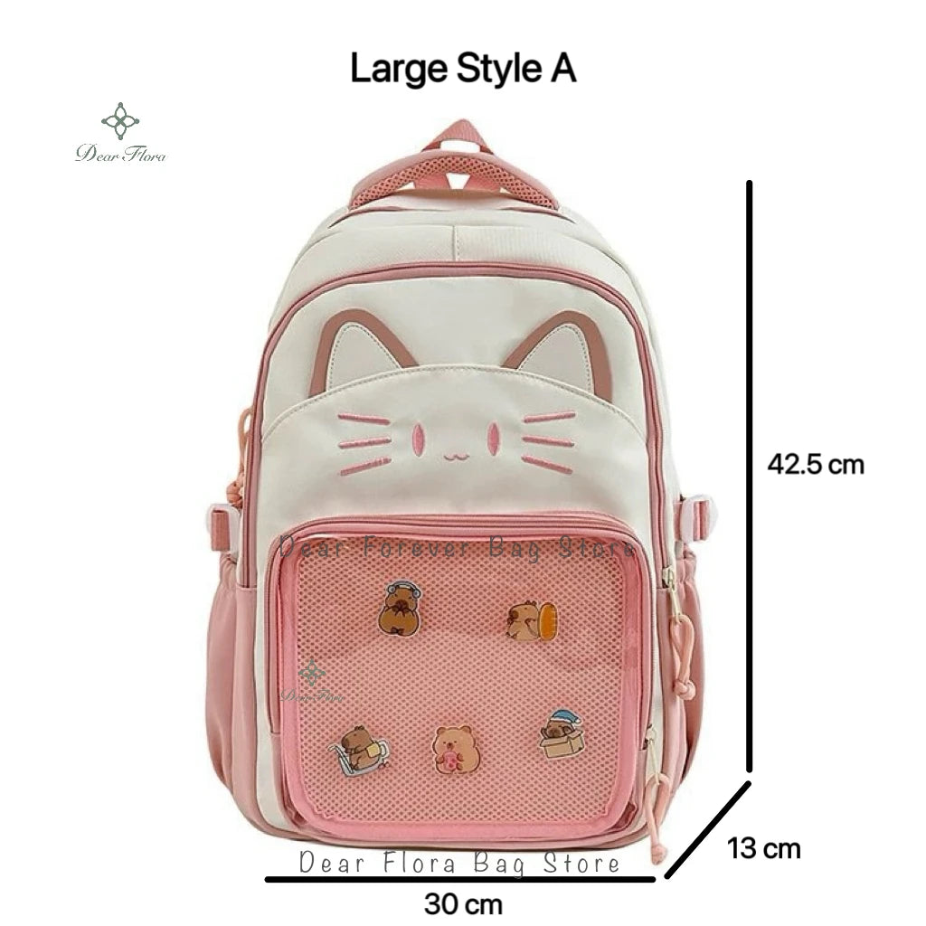 Neko Cutie Ita Y2K Cat Display Backpack