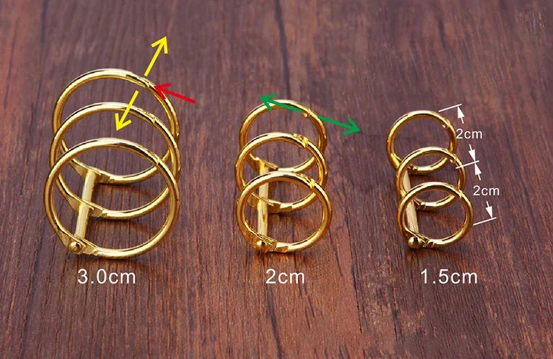 Metallic Magic Binder Rings