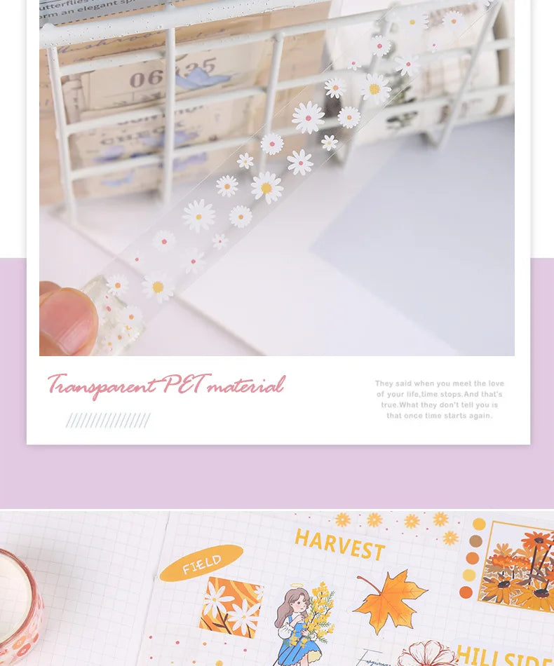 Whimsical Wonders Transparent Sticker Rolls