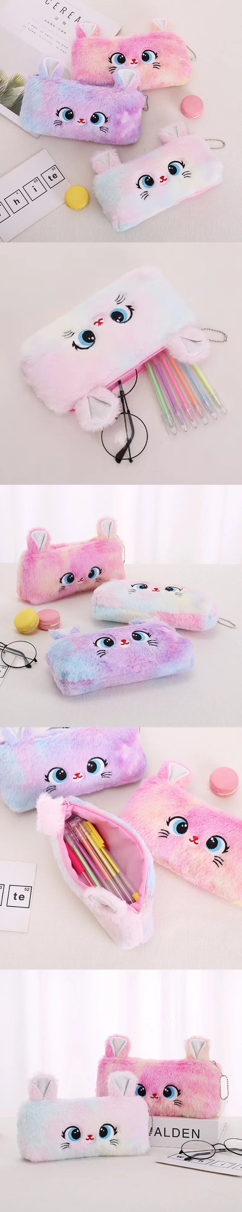 Fluffy Kitty Pencil Pouch