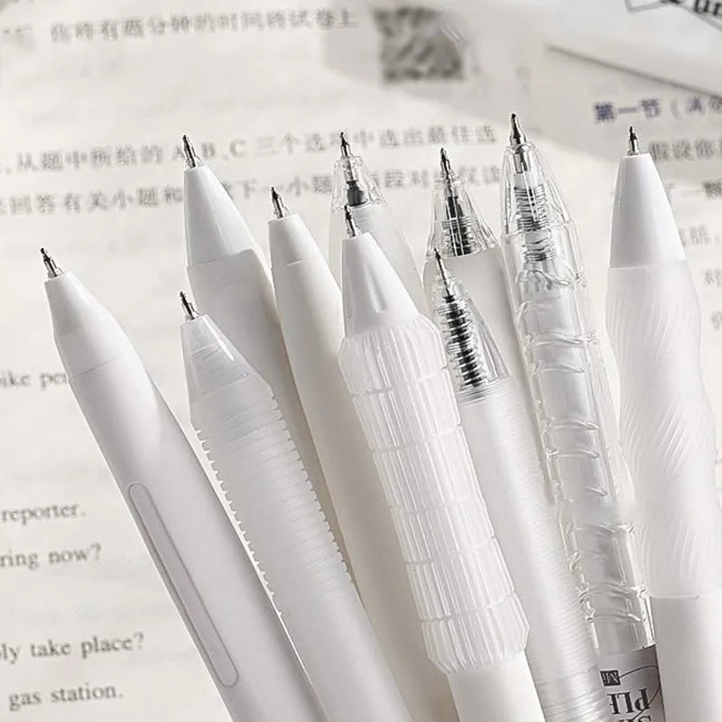Smooth Scribble Monochrome Minimalist Gel Pen Set