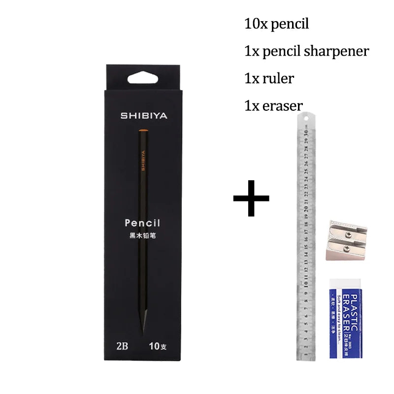 Black Velvet Pencil Set