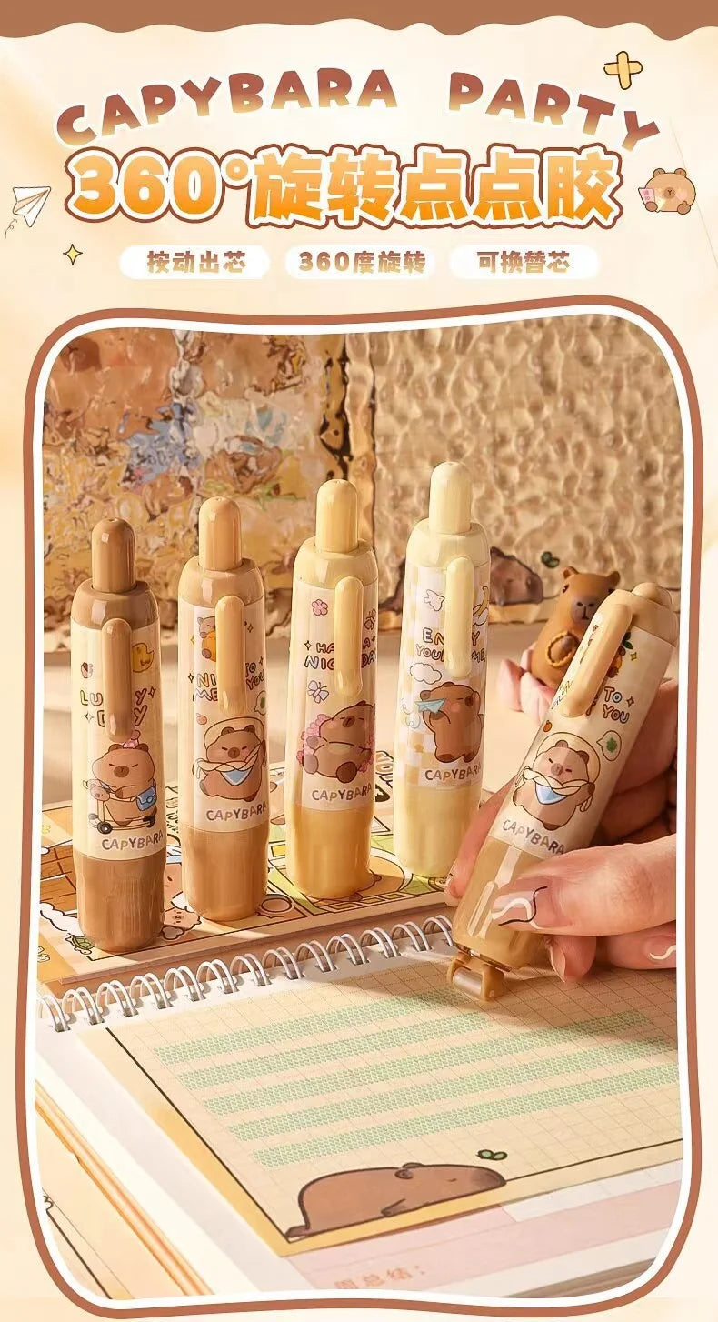 Chill & Stick Capybara Double-Sided Glue Tape