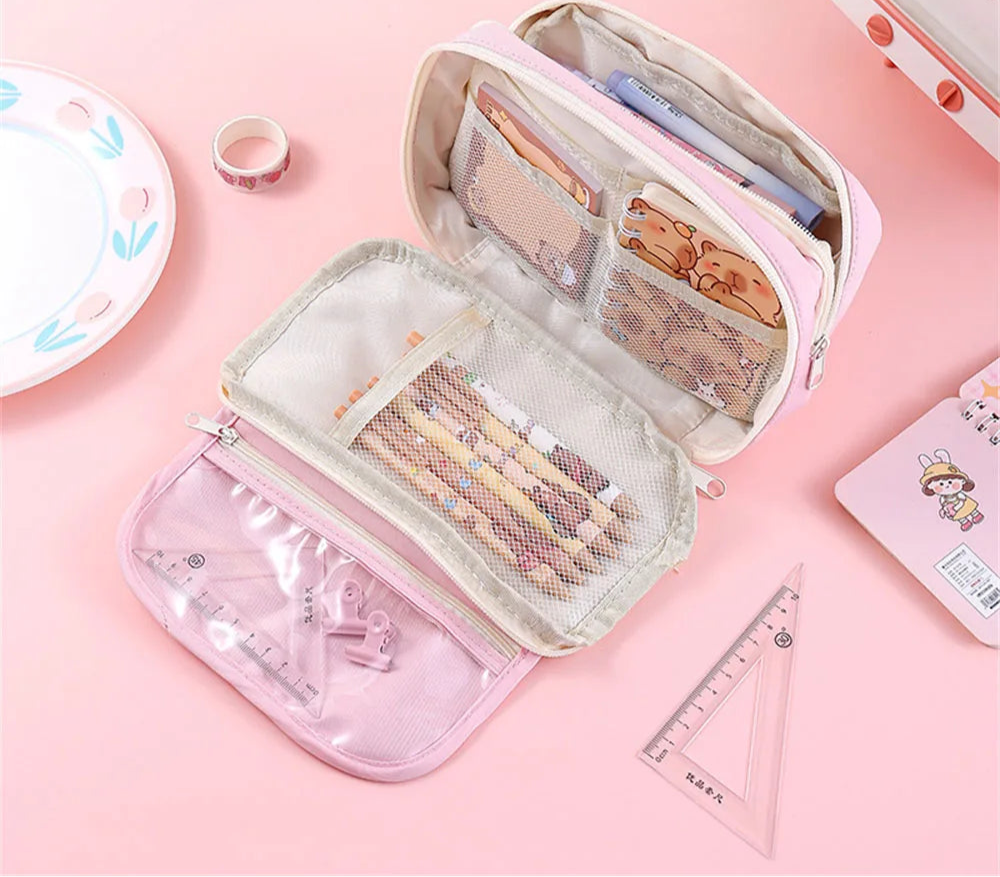 Sweet Treats Pouch 9 Layer Transparent Pencil Case