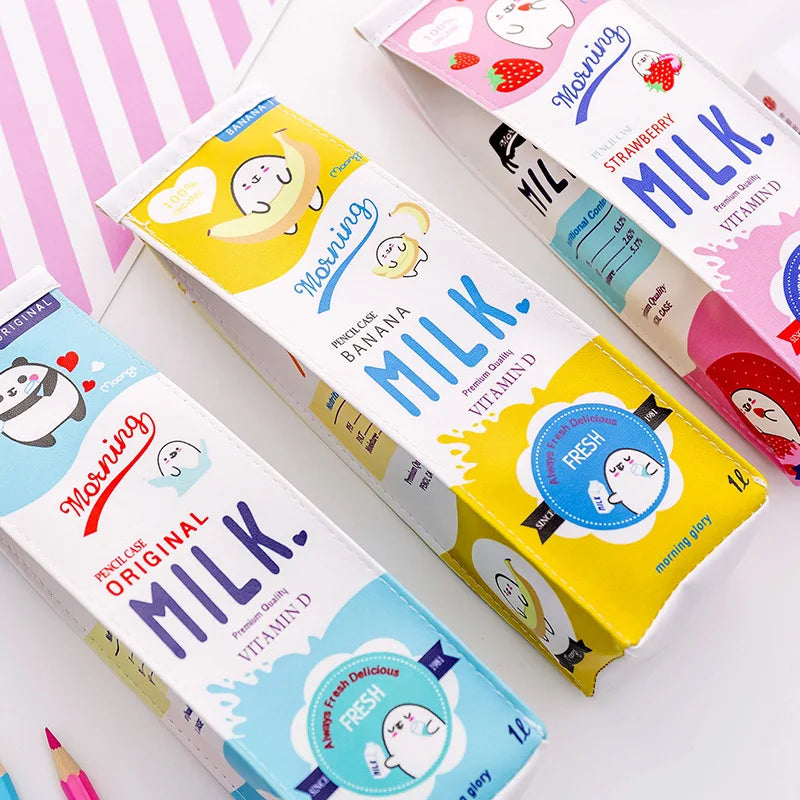 Milk Carton Kawaii Pencil Case