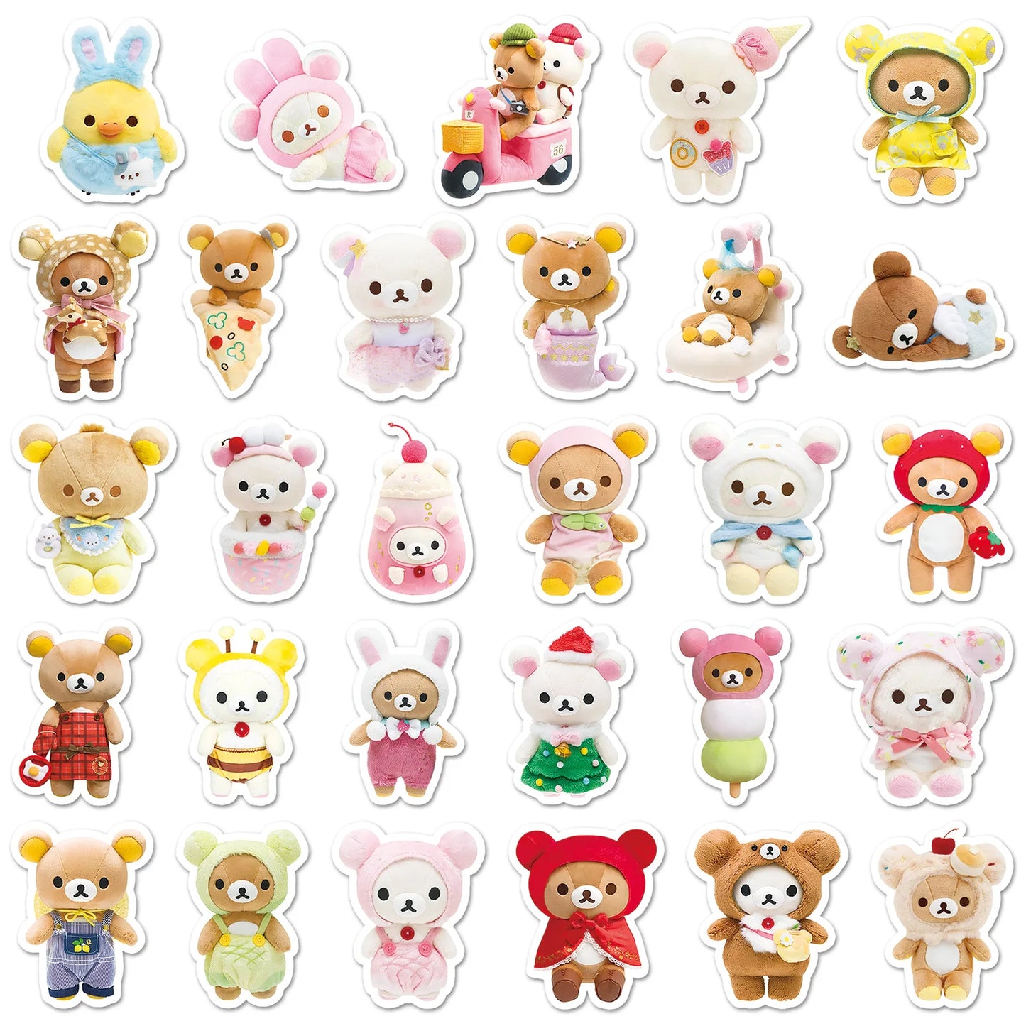 Rilakkuma Kawaii Snuggle Squad Stickers