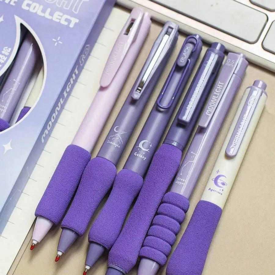 Moonlight & Heart Note Gel Pens