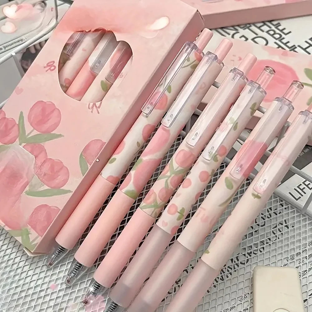 Peachy Petals Gel Pens