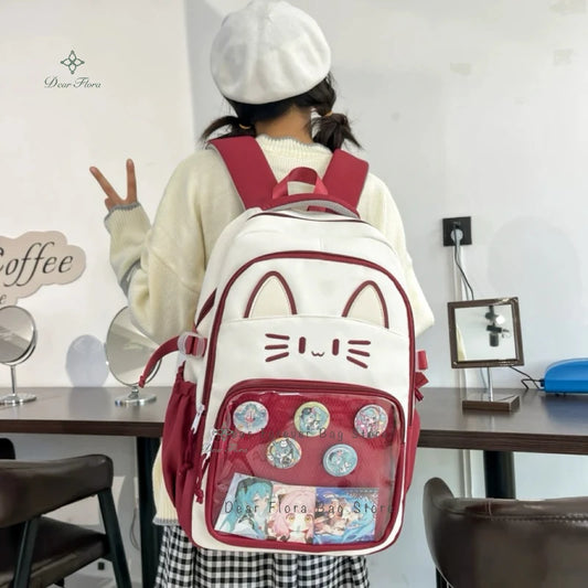 Neko Cutie Ita Y2K Cat Display Backpack