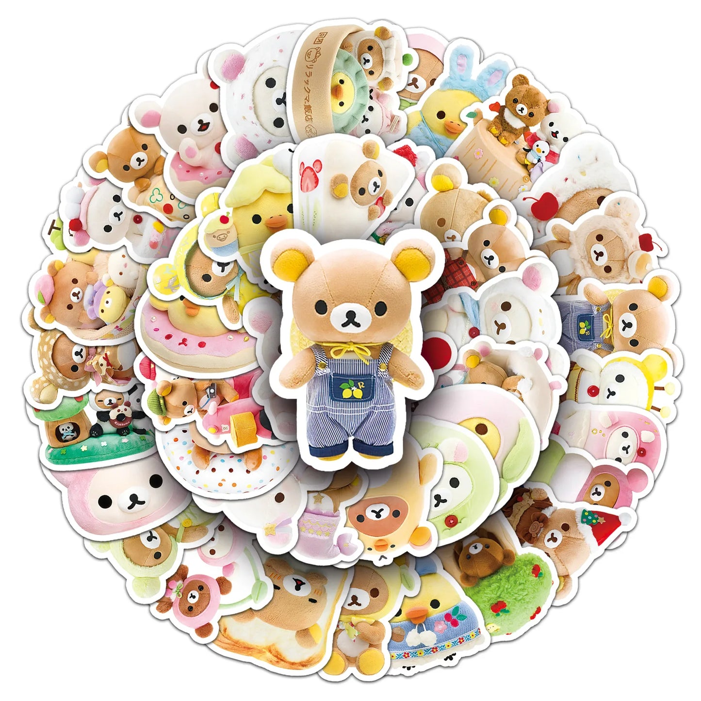 Rilakkuma Kawaii Snuggle Squad Stickers