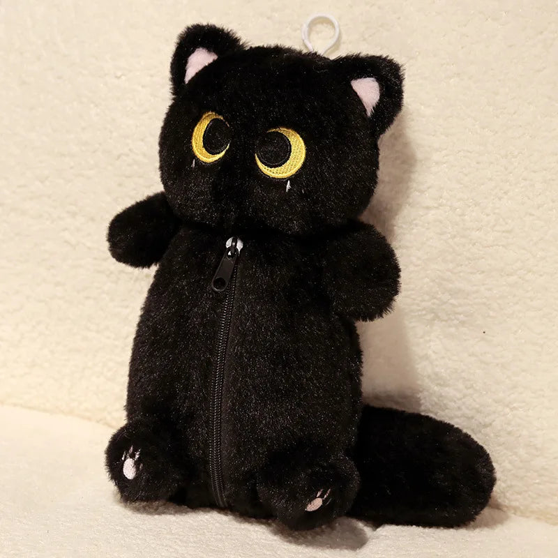 Huggy Snuggle Cat Plush Stationary Pouch