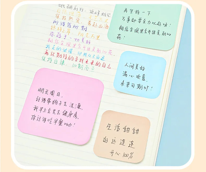 Pastel Stack Sticky Notes (3-Size)