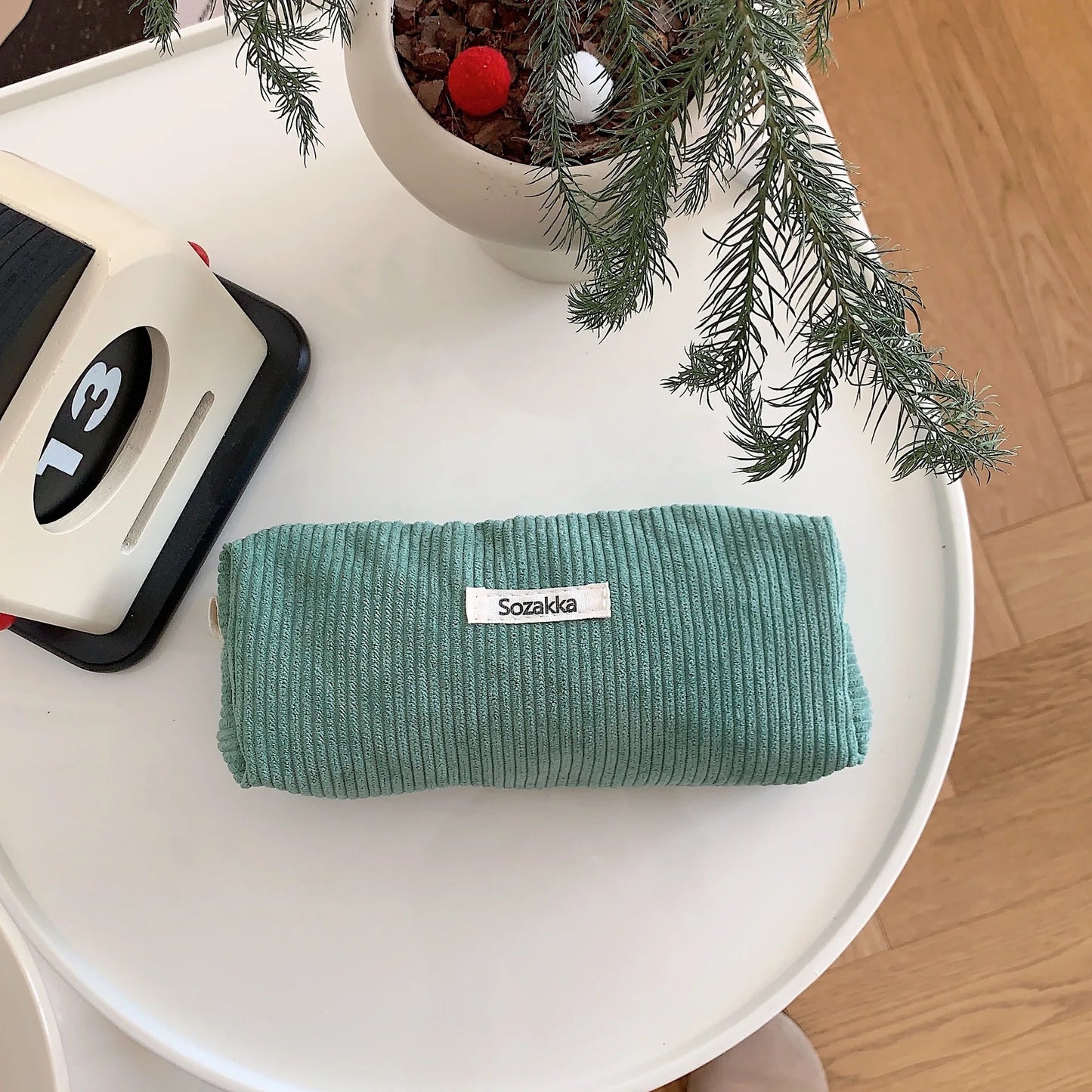 Retro Corduroy Dreams Pencil Case