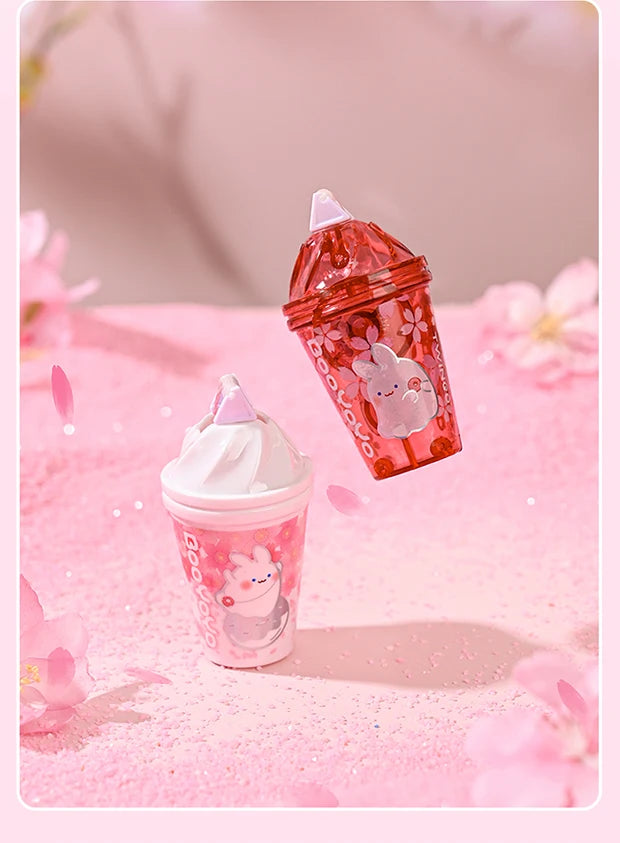 Pink Boba Bunny Double-Sided Glue Tape