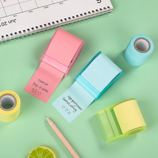 Peelie Pals Pastel Roller Sticky Notes (with Dispenser)