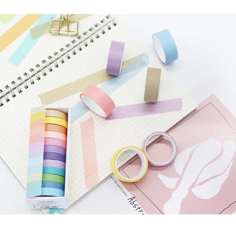 Rainbow Macaron Sorbet Washi Set