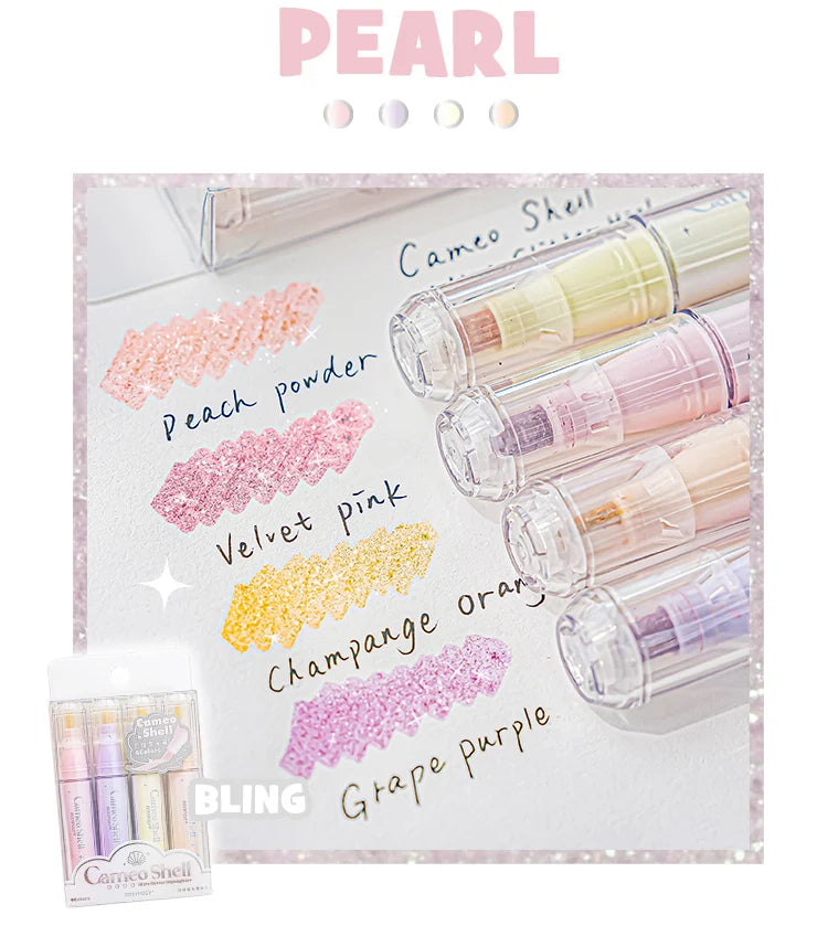 Mermaid Mist Sparkling Fluorescent Highlighters