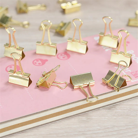 Royal Champagne Mini Metal Paper Clips