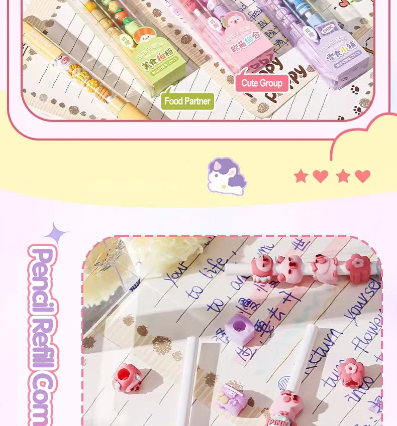 Squishy Friends Erasable Ballpoint Pens