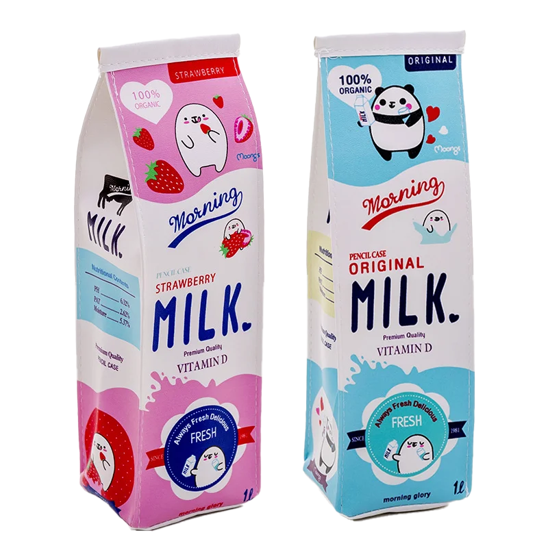 Milk Carton Kawaii Pencil Case