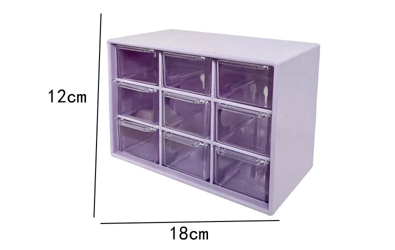 Pretty Pastel Storage 9 Grid Cubes Storage Drawers