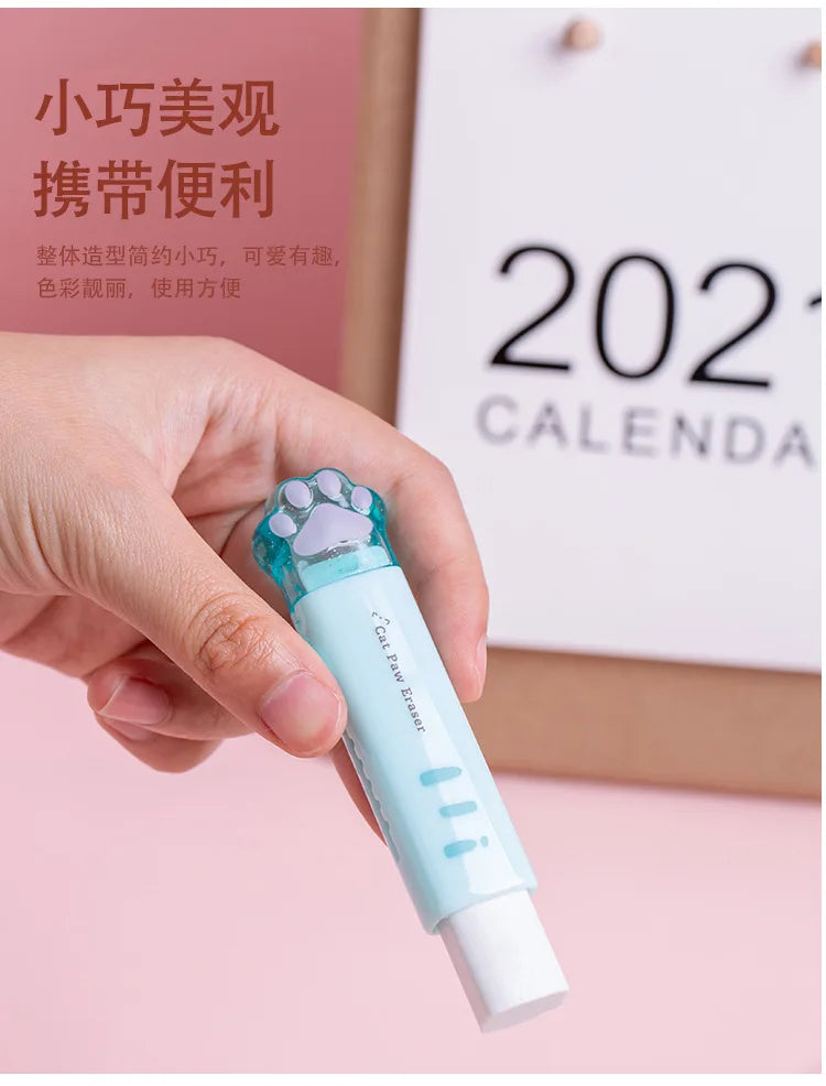 Squishy Paw Cat Paw Push-Pull Eraser