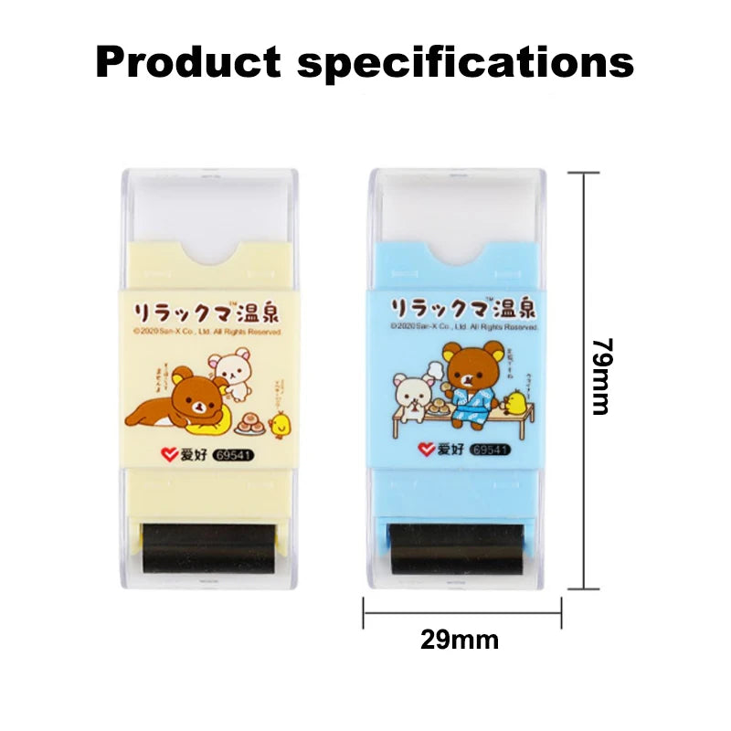 Rilakkuma All-in-One Eraser, Dust Roller, and Pencil Sharpener