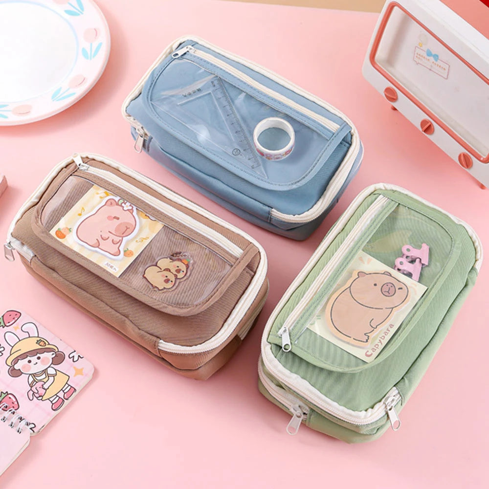 Sweet Treats Pouch 9 Layer Transparent Pencil Case