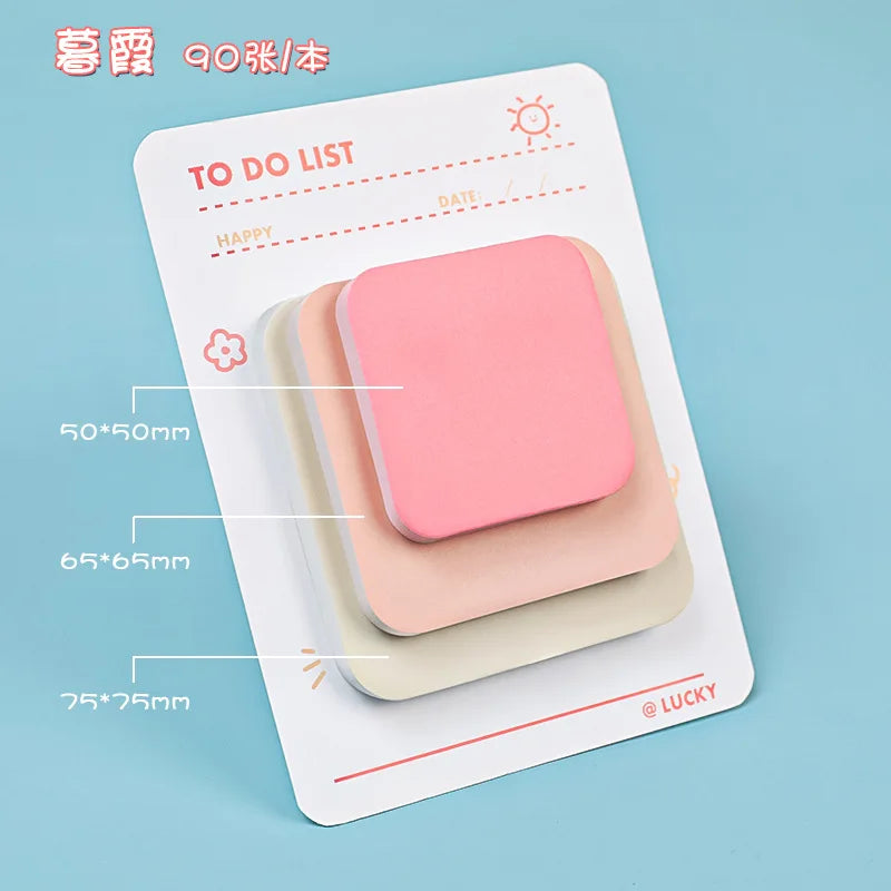 Pastel Stack Sticky Notes (3-Size)
