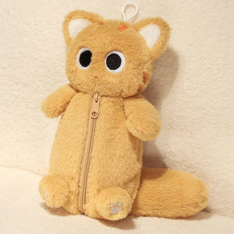 Huggy Snuggle Cat Plush Stationary Pouch