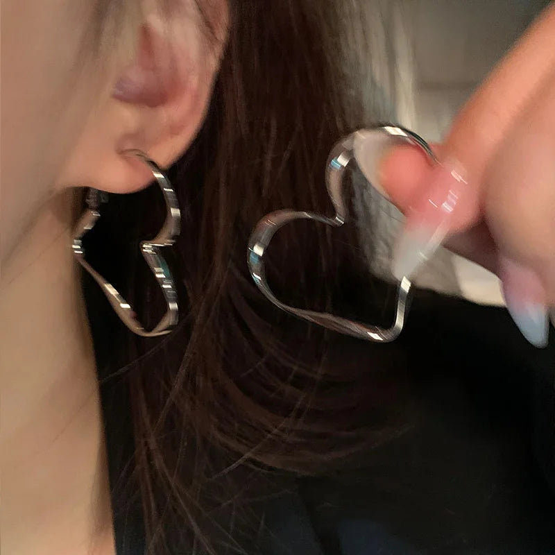 Twist Me Love Hoop Earrings