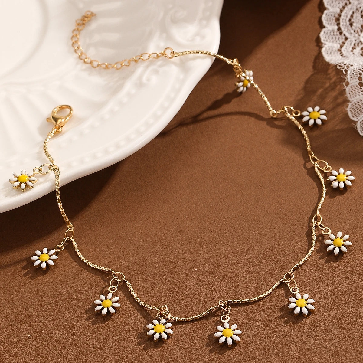 Daisy Daydream Chain Anklet