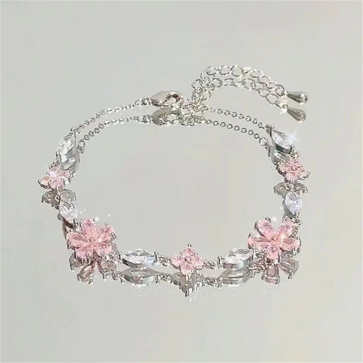 Cherry Blossom Dreams Zircon Bracelet