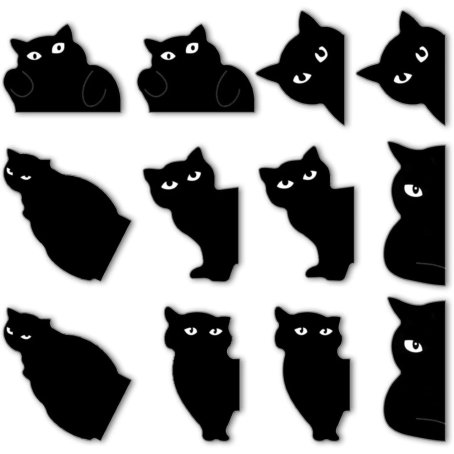 Shadow Cat Magnetic Bookmarks