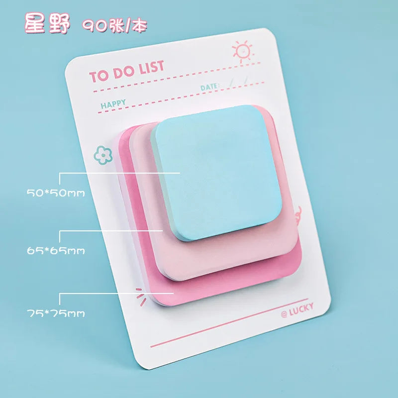 Pastel Stack Sticky Notes (3-Size)