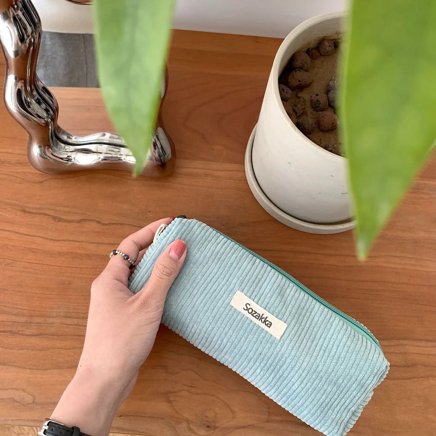 Retro Corduroy Dreams Pencil Case