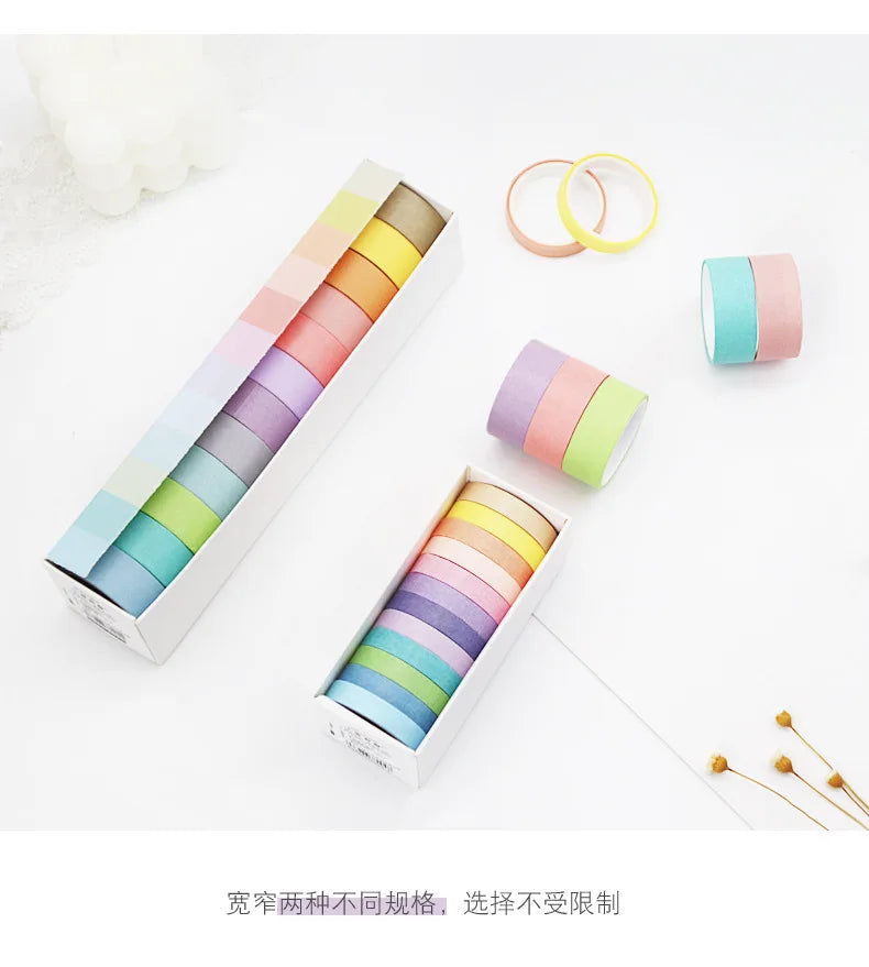 Rainbow Macaron Sorbet Washi Set
