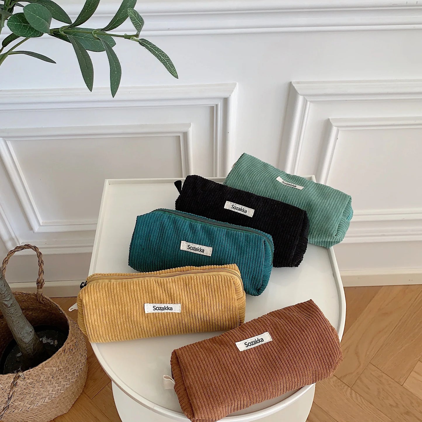Retro Corduroy Dreams Pencil Case