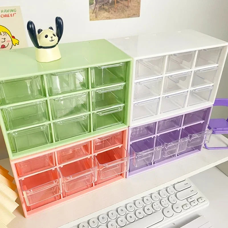 Pretty Pastel Storage 9 Grid Cubes Storage Drawers