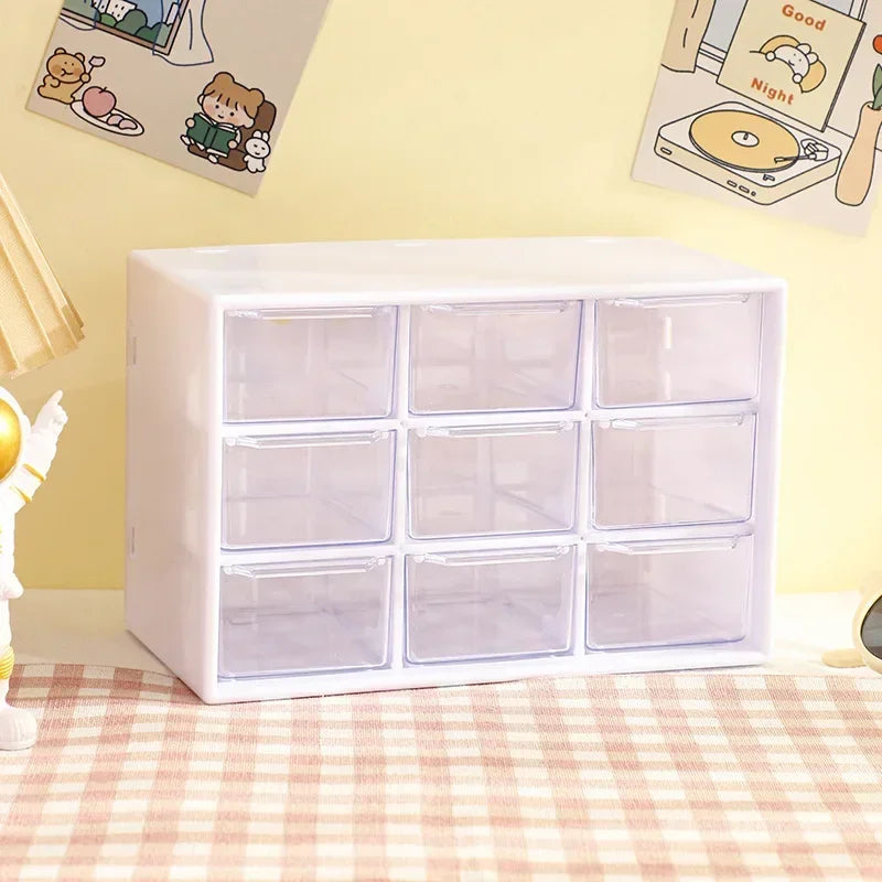 Pretty Pastel Storage 9 Grid Cubes Storage Drawers
