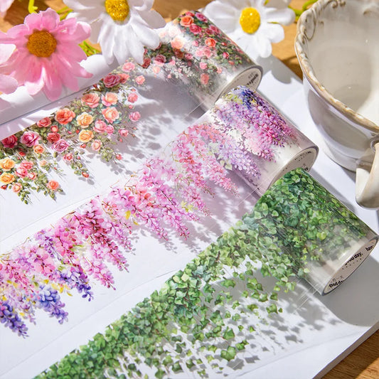 Vine-Themed PET Sticker Tape Roll