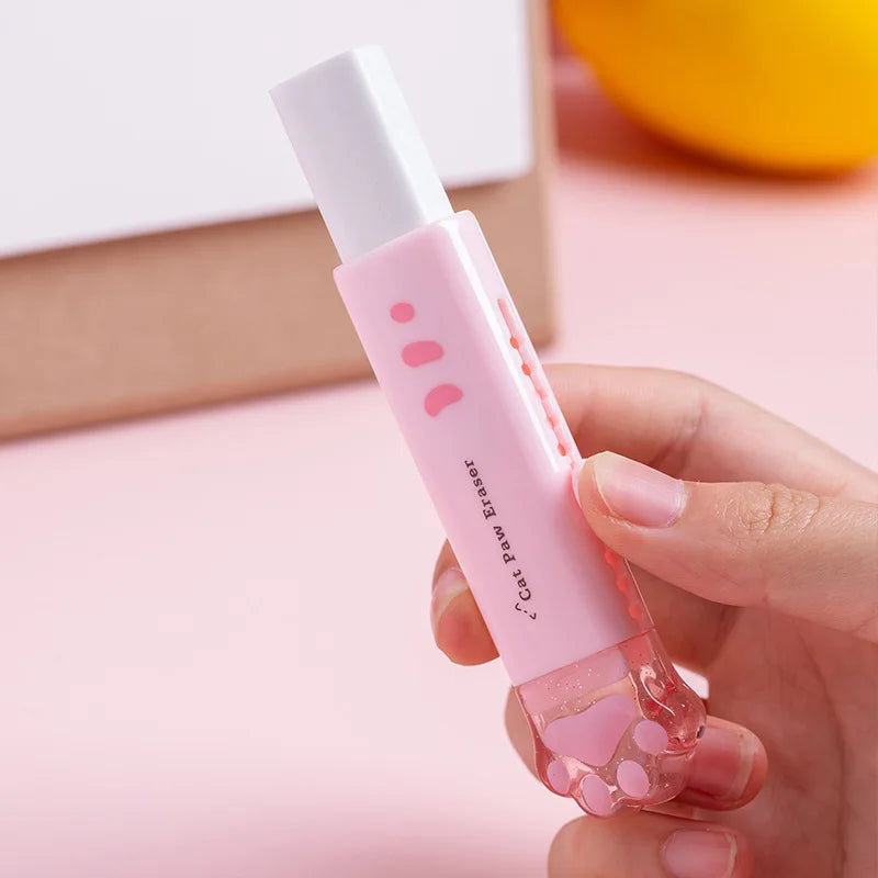 Squishy Paw Cat Paw Push-Pull Eraser