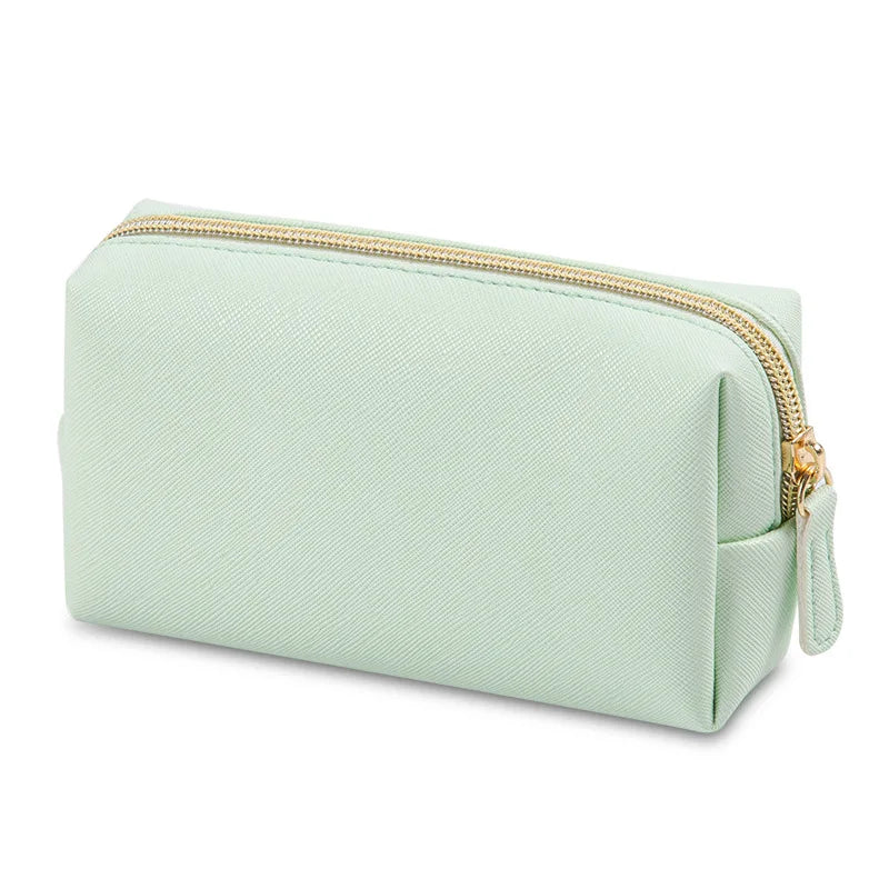Golden Hour PU Leather Cosmetic Pouch