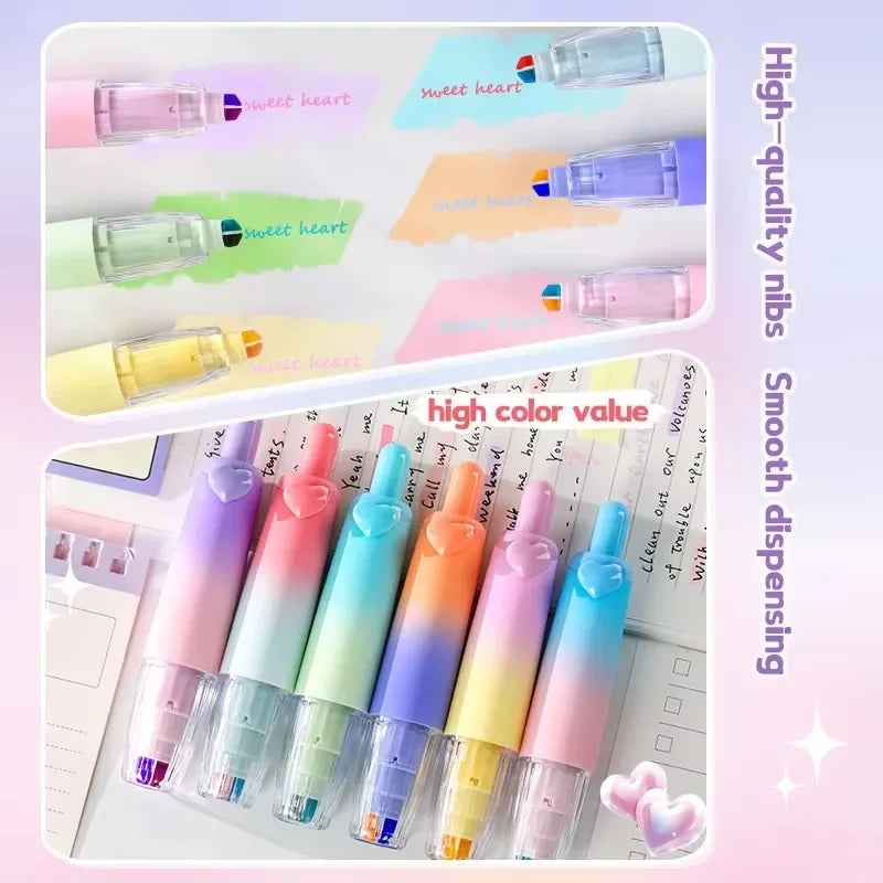 HeartPop Twin Tips Highlighters Set